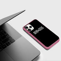 Чехол iPhone 11 Pro матовый Dead Cells logo white, цвет: 3D-малиновый — фото 2