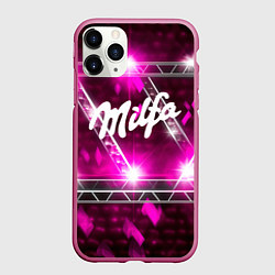 Чехол iPhone 11 Pro матовый Milfa в стиле milka, цвет: 3D-малиновый