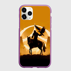 Чехол iPhone 11 Pro матовый Ноа планета обезьян, цвет: 3D-фиолетовый