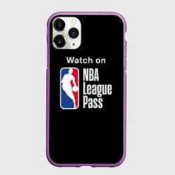 Чехол iPhone 11 Pro матовый НБА лига, цвет: 3D-фиолетовый