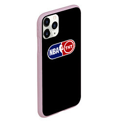 Чехол iPhone 11 Pro матовый NBA logo tnt, цвет: 3D-розовый — фото 2