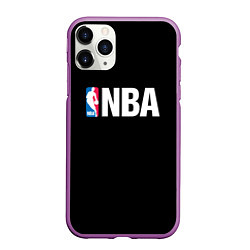 Чехол iPhone 11 Pro матовый NBA logo sport, цвет: 3D-фиолетовый