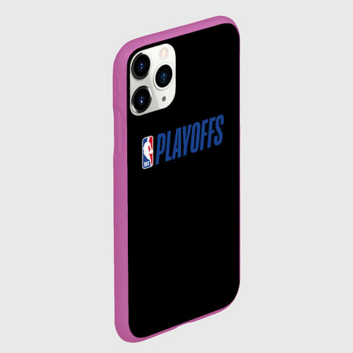 Чехол iPhone 11 Pro матовый NBA playoffs / 3D-Фиолетовый – фото 2