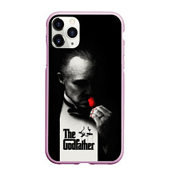 Чехол iPhone 11 Pro матовый The Godfather - Don Vito, цвет: 3D-розовый