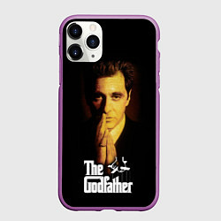 Чехол iPhone 11 Pro матовый The Godfather - Michael Corleone, цвет: 3D-фиолетовый