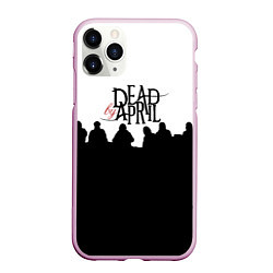 Чехол iPhone 11 Pro матовый Dead by april rock, цвет: 3D-розовый