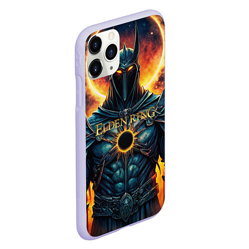 Чехол iPhone 11 Pro матовый Elden Ring black knight / 3D-Светло-сиреневый – фото 2