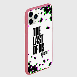Чехол iPhone 11 Pro матовый The last of us лепестки, цвет: 3D-малиновый — фото 2