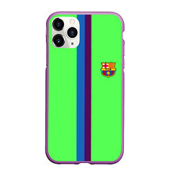 Чехол iPhone 11 Pro матовый Barcelona fc sport line, цвет: 3D-фиолетовый