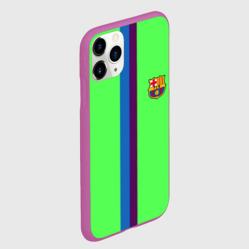 Чехол iPhone 11 Pro матовый Barcelona fc sport line / 3D-Фиолетовый – фото 2