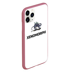 Чехол iPhone 11 Pro матовый Чужой xenomorph, цвет: 3D-малиновый — фото 2