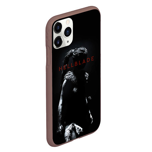 Чехол iPhone 11 Pro матовый Hellblade / 3D-Коричневый – фото 2