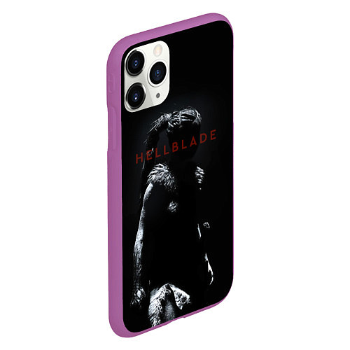 Чехол iPhone 11 Pro матовый Hellblade / 3D-Фиолетовый – фото 2