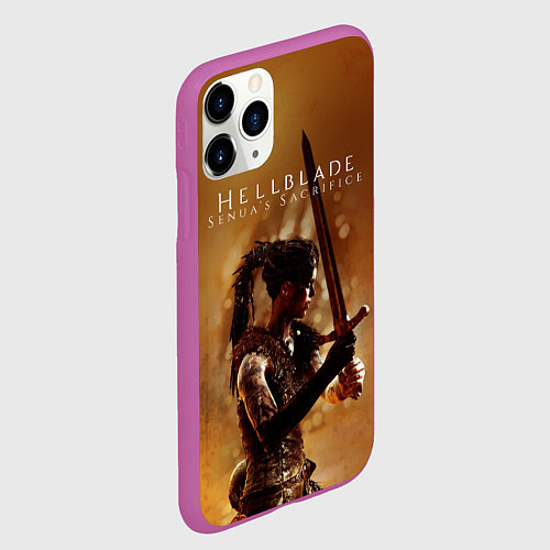 Чехол iPhone 11 Pro матовый Game Hellblade / 3D-Фиолетовый – фото 2