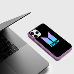 Чехол iPhone 11 Pro матовый Isuzu neon steel, цвет: 3D-фиолетовый — фото 2