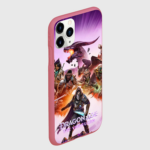 Чехол iPhone 11 Pro матовый Герои Dragon age the veilguard / 3D-Малиновый – фото 2