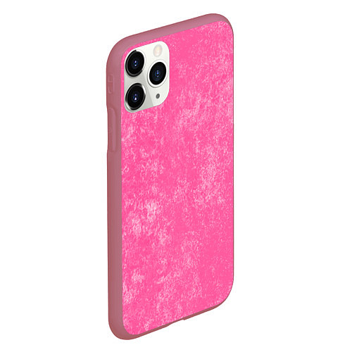 Чехол iPhone 11 Pro матовый Pink bleached splashes / 3D-Малиновый – фото 2