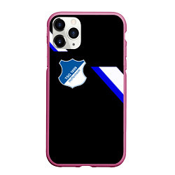 Чехол iPhone 11 Pro матовый Hoffenheim fc sport, цвет: 3D-малиновый