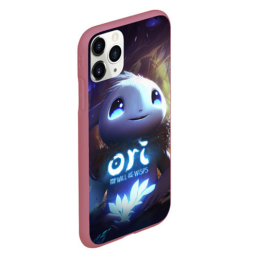 Чехол iPhone 11 Pro матовый Naru Ori and the Will of the Wisps / 3D-Малиновый – фото 2