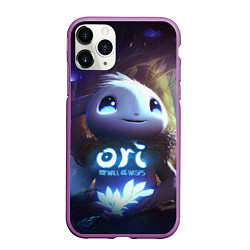 Чехол iPhone 11 Pro матовый Naru Ori and the Will of the Wisps, цвет: 3D-фиолетовый