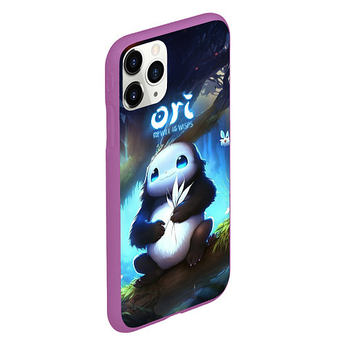 Чехол iPhone 11 Pro матовый Naru Ori and the Will of the Wisps / 3D-Фиолетовый – фото 2