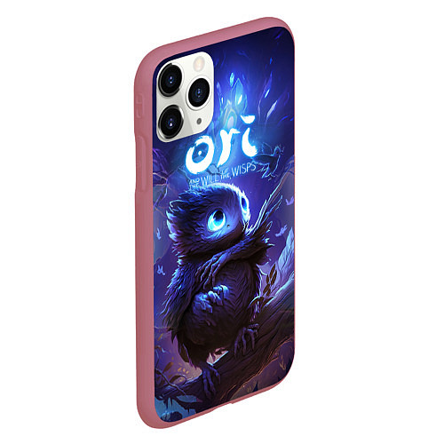 Чехол iPhone 11 Pro матовый Ku Ori and the Will of the Wisps / 3D-Малиновый – фото 2