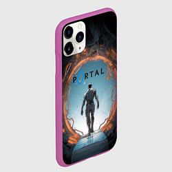 Чехол iPhone 11 Pro матовый Внутри портала, цвет: 3D-фиолетовый — фото 2