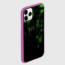 Чехол iPhone 11 Pro матовый Геометрический эффект матрицы, цвет: 3D-фиолетовый — фото 2