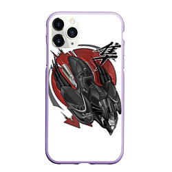 Чехол iPhone 11 Pro матовый Suzuki Hayabusa сокол, цвет: 3D-светло-сиреневый