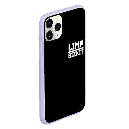 Чехол iPhone 11 Pro матовый Lim Bizkit logo / 3D-Светло-сиреневый – фото 2