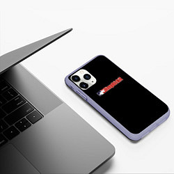 Чехол iPhone 11 Pro матовый Limp Bizkit logo rock, цвет: 3D-светло-сиреневый — фото 2