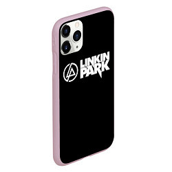Чехол iPhone 11 Pro матовый Linkin park logo rock music, цвет: 3D-розовый — фото 2
