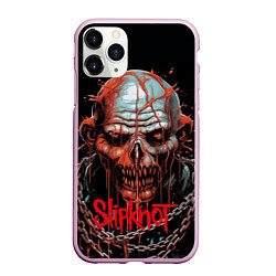 Чехол iPhone 11 Pro матовый Slipknot зомби в цепи, цвет: 3D-розовый