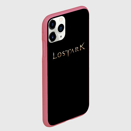 Чехол iPhone 11 Pro матовый Lostark / 3D-Малиновый – фото 2