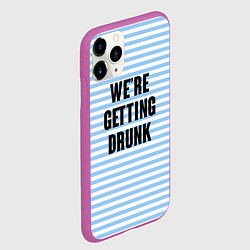 Чехол iPhone 11 Pro матовый Were getting drunk, цвет: 3D-фиолетовый — фото 2