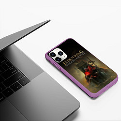 Чехол iPhone 11 Pro матовый Elden ring Shadow of the erdtree, цвет: 3D-фиолетовый — фото 2