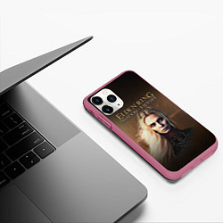 Чехол iPhone 11 Pro матовый Elden ring - Middle Ages, цвет: 3D-малиновый — фото 2