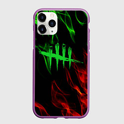 Чехол iPhone 11 Pro матовый Dead by daylight fire steel, цвет: 3D-фиолетовый