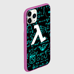 Чехол iPhone 11 Pro матовый Half life matematic freeman, цвет: 3D-фиолетовый — фото 2