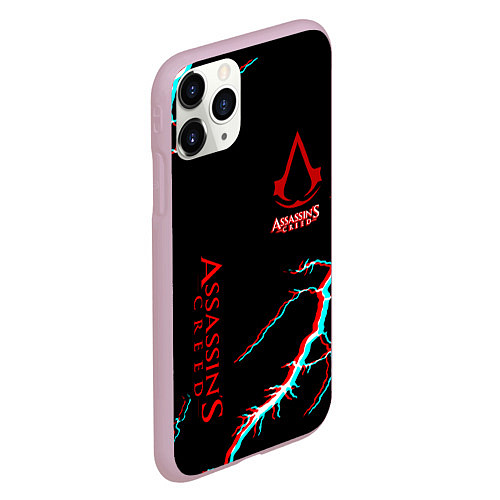 Чехол iPhone 11 Pro матовый Assassins Creed strom / 3D-Розовый – фото 2