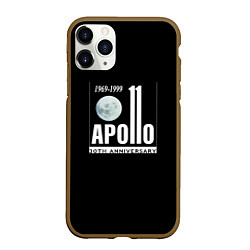 Чехол iPhone 11 Pro матовый Apollo space, цвет: 3D-коричневый