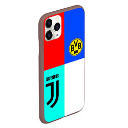 Чехол iPhone 11 Pro матовый Juventus x Borussia, цвет: 3D-коричневый — фото 2