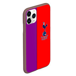 Чехол iPhone 11 Pro матовый Tottenham fc geometry, цвет: 3D-коричневый — фото 2