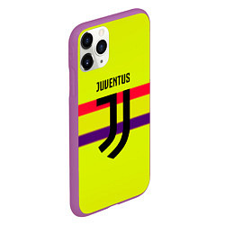 Чехол iPhone 11 Pro матовый Juventus sport line, цвет: 3D-фиолетовый — фото 2