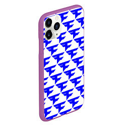 Чехол iPhone 11 Pro матовый FaZe Clan pattern team, цвет: 3D-фиолетовый — фото 2