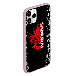 Чехол iPhone 11 Pro матовый Samurai japan steel, цвет: 3D-розовый — фото 2