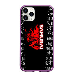 Чехол iPhone 11 Pro матовый Samurai japan steel, цвет: 3D-фиолетовый