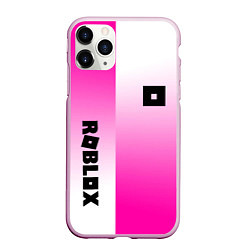 Чехол iPhone 11 Pro матовый Roblox geometry gradient, цвет: 3D-розовый