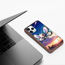 Чехол iPhone 11 Pro матовый Pokemon butterfree, цвет: 3D-коричневый — фото 2