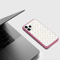 Чехол iPhone 11 Pro матовый Мужское и женское начало, цвет: 3D-малиновый — фото 2